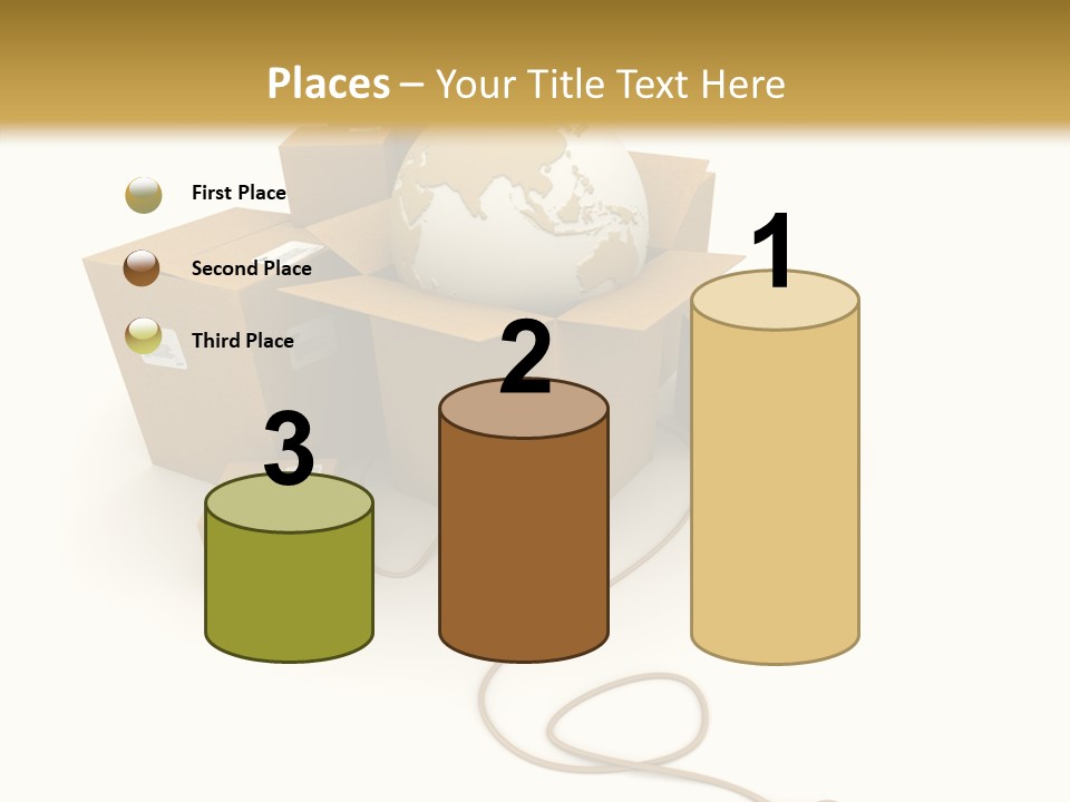Team Globe Packing PowerPoint Template