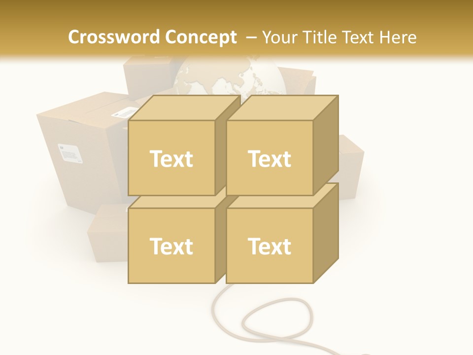 Team Globe Packing PowerPoint Template
