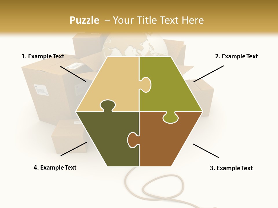 Team Globe Packing PowerPoint Template