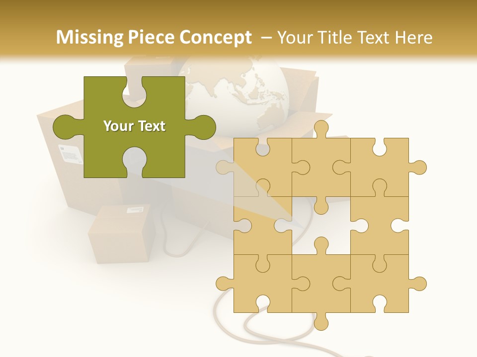 Team Globe Packing PowerPoint Template