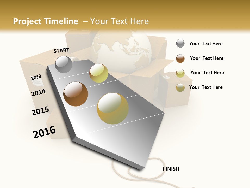 Team Globe Packing PowerPoint Template