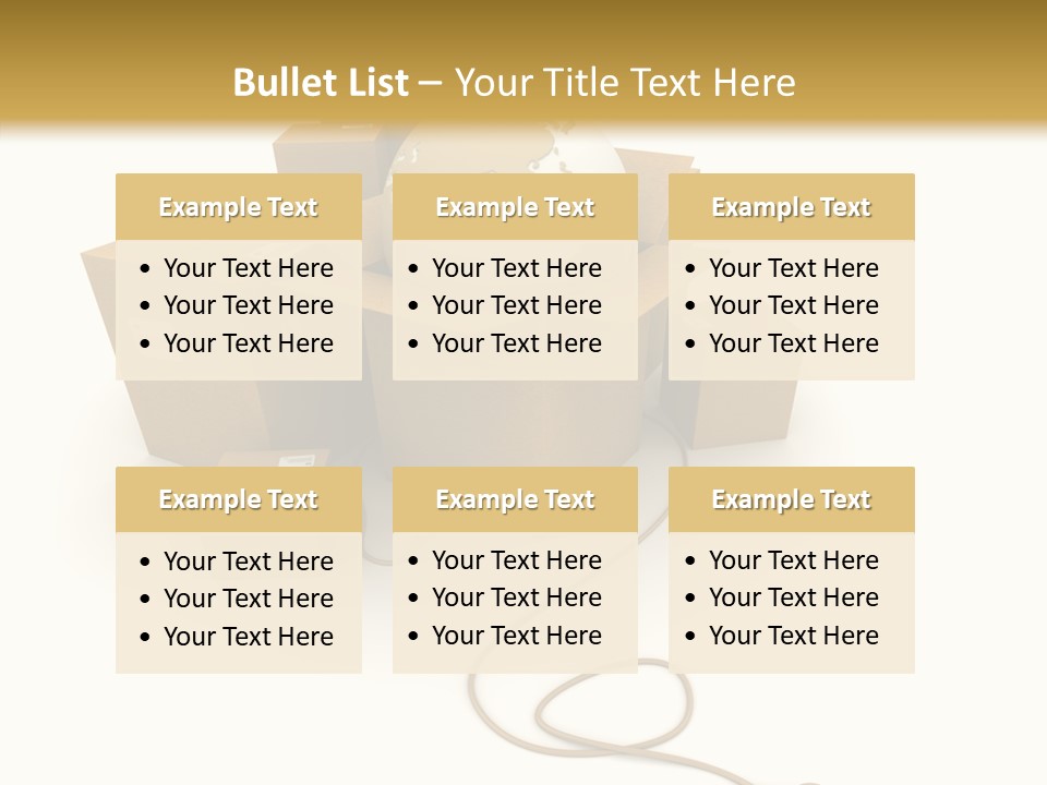 Team Globe Packing PowerPoint Template