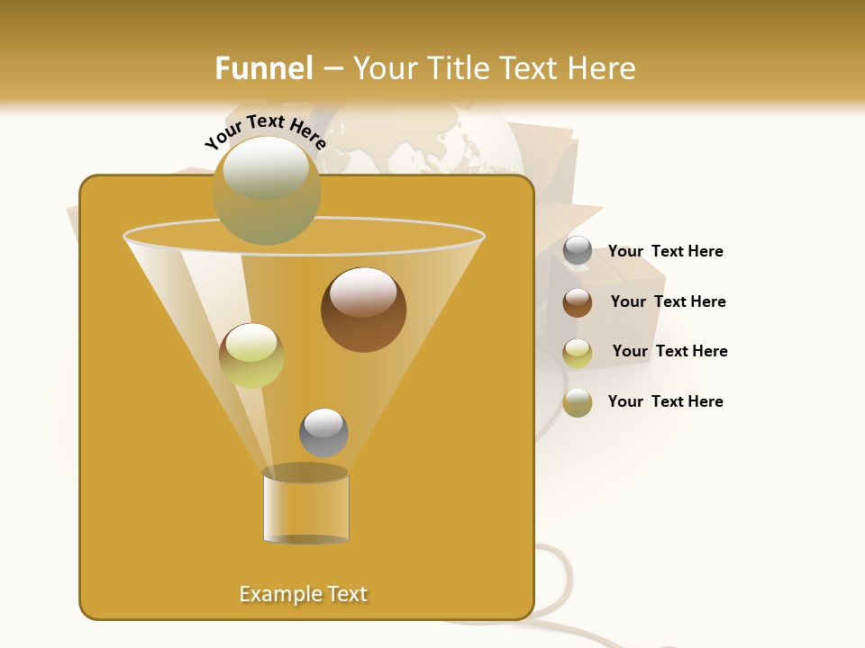 Team Globe Packing PowerPoint Template