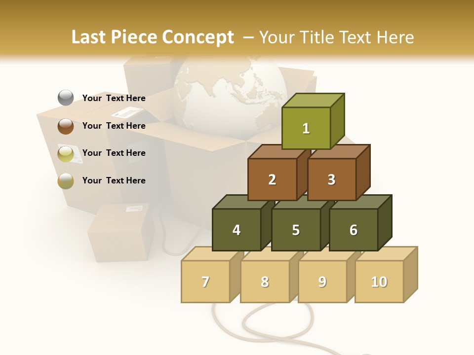 Team Globe Packing PowerPoint Template
