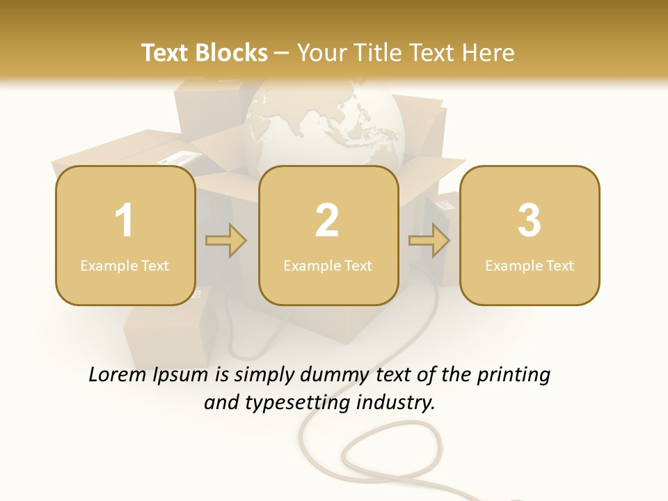 Team Globe Packing PowerPoint Template