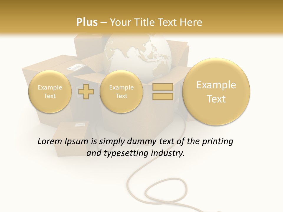 Team Globe Packing PowerPoint Template