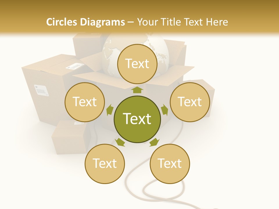 Team Globe Packing PowerPoint Template