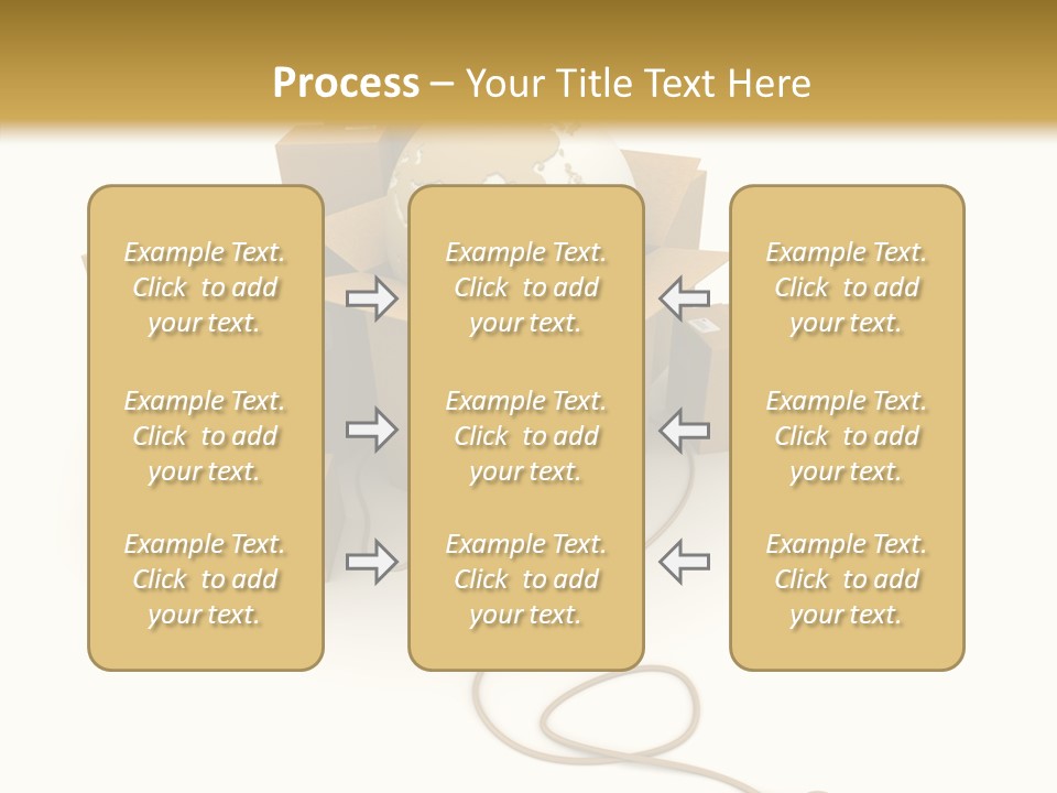 Team Globe Packing PowerPoint Template