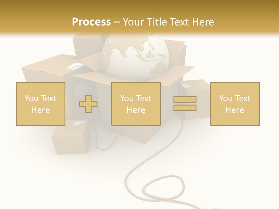 Team Globe Packing PowerPoint Template
