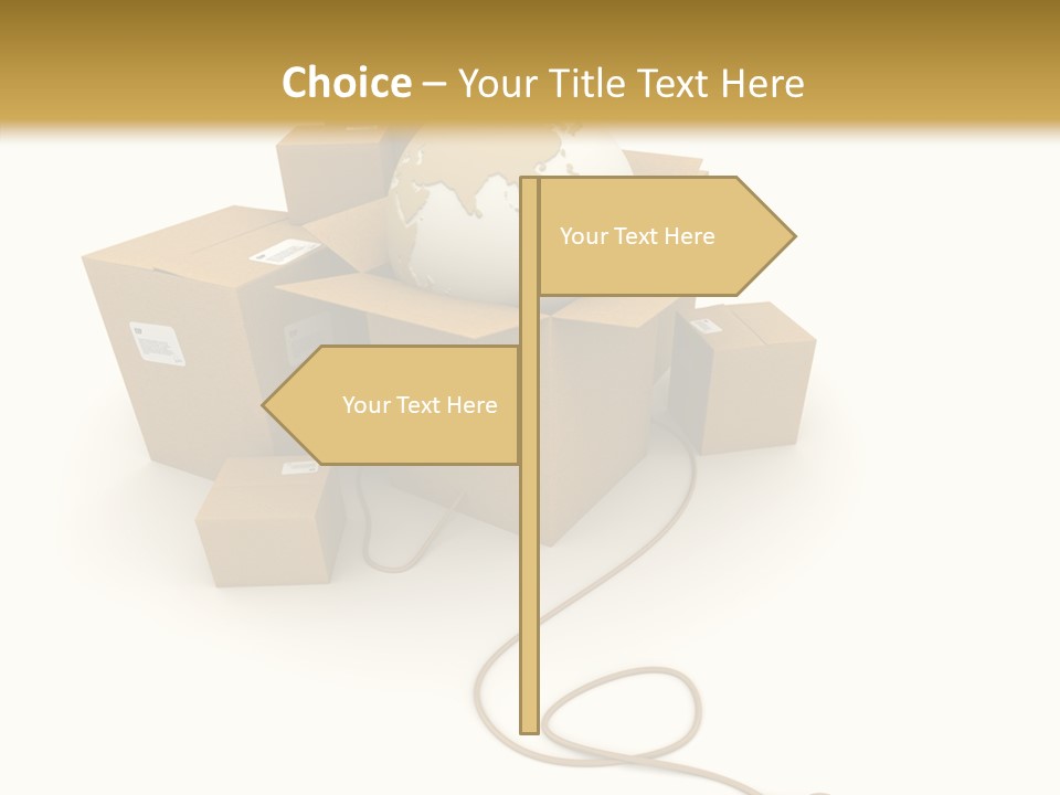 Team Globe Packing PowerPoint Template