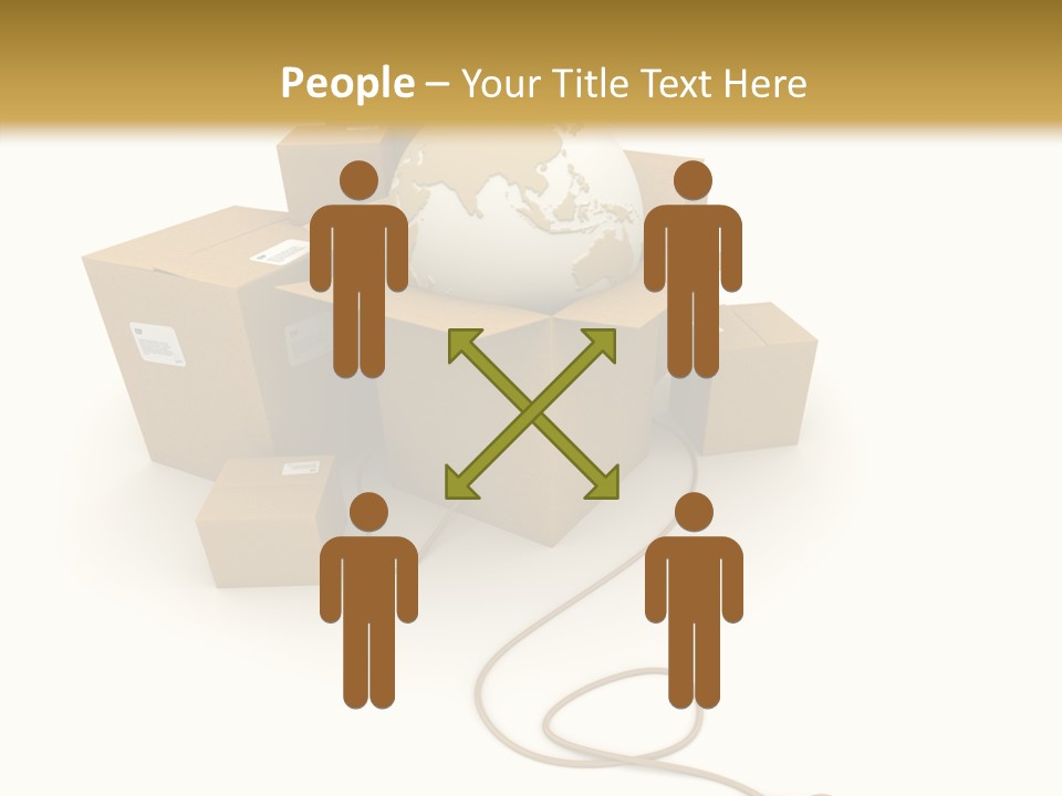 Team Globe Packing PowerPoint Template