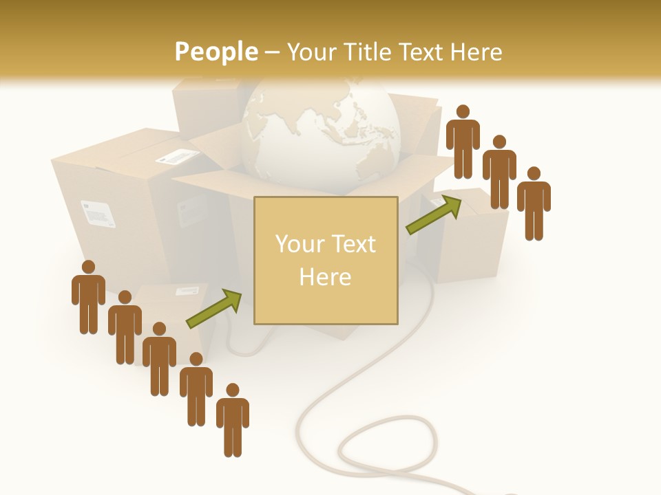 Team Globe Packing PowerPoint Template
