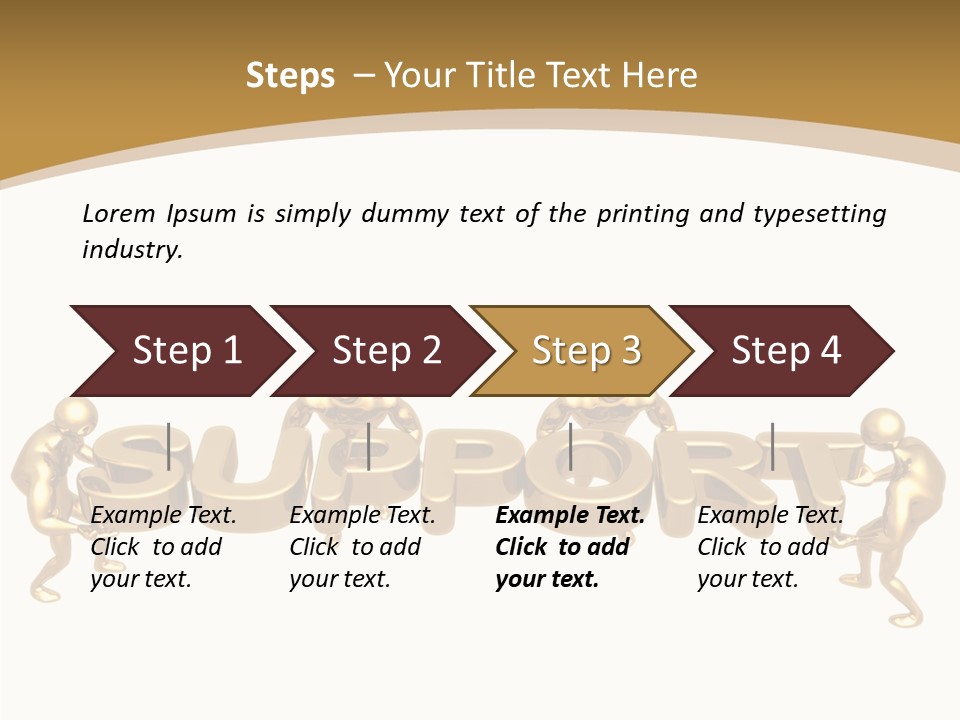 Help Team Lift PowerPoint Template