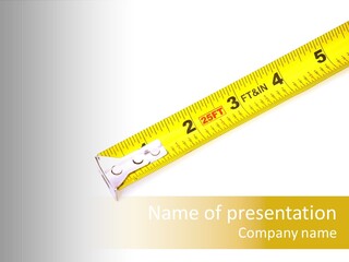 Isolated Tool Measuring PowerPoint Template