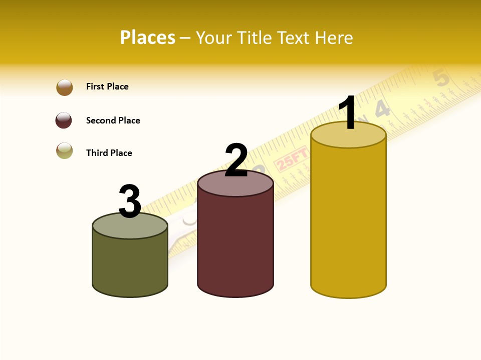 Isolated Tool Measuring PowerPoint Template