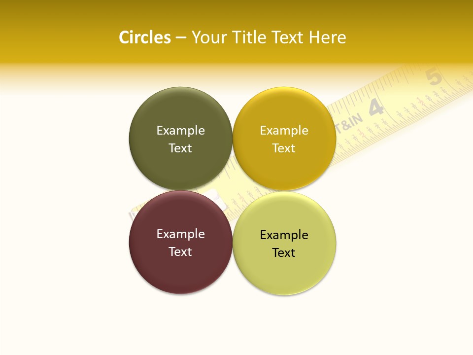 Isolated Tool Measuring PowerPoint Template