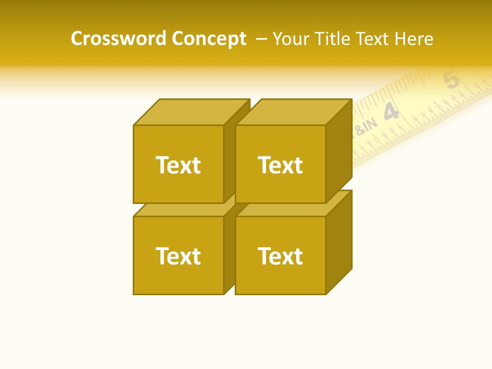 Isolated Tool Measuring PowerPoint Template