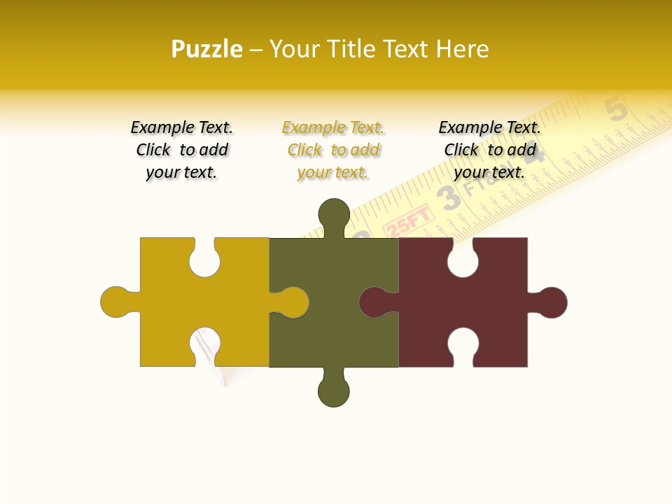 Isolated Tool Measuring PowerPoint Template