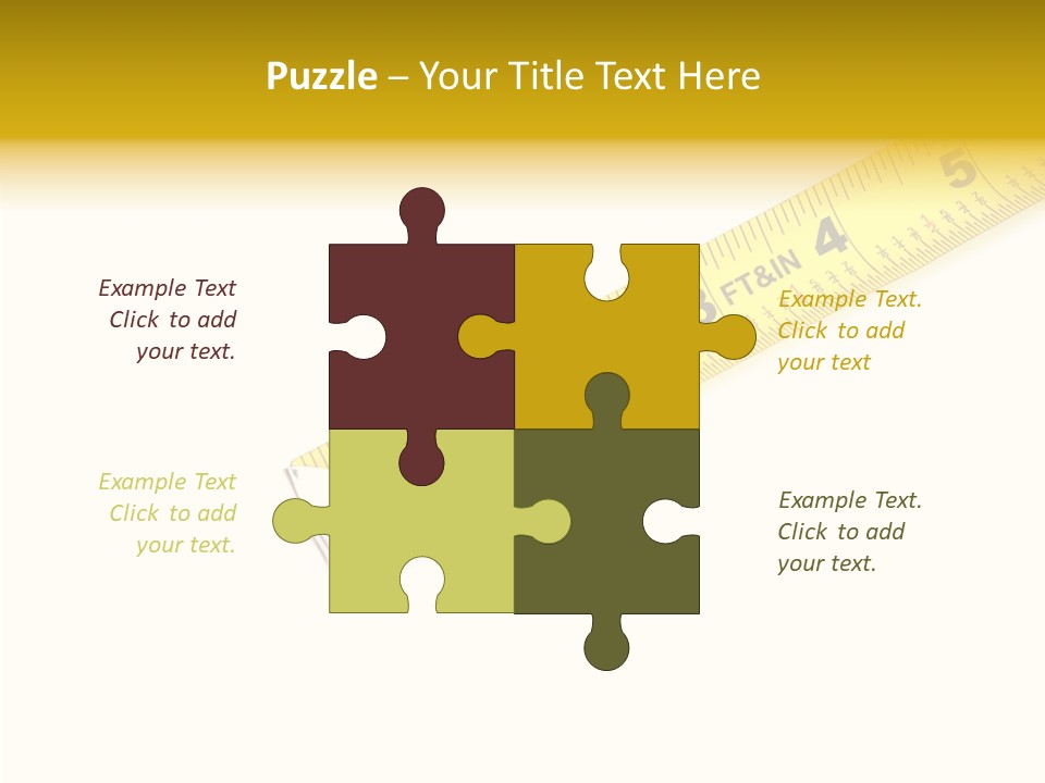 Isolated Tool Measuring PowerPoint Template