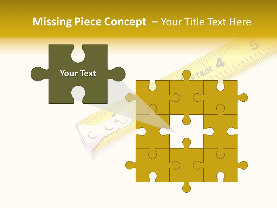 Isolated Tool Measuring PowerPoint Template
