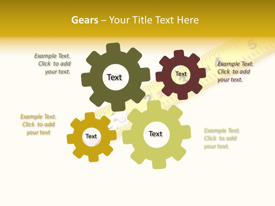 Isolated Tool Measuring PowerPoint Template