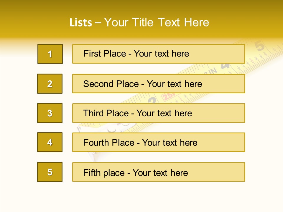 Isolated Tool Measuring PowerPoint Template