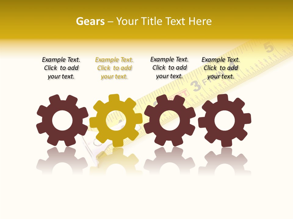 Isolated Tool Measuring PowerPoint Template