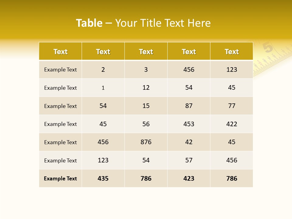Isolated Tool Measuring PowerPoint Template