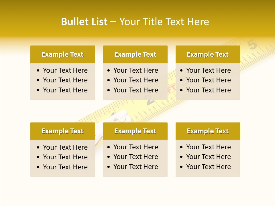 Isolated Tool Measuring PowerPoint Template