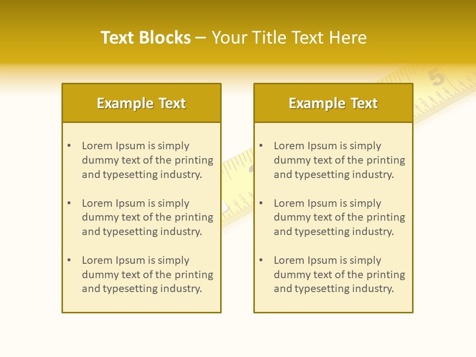 Isolated Tool Measuring PowerPoint Template
