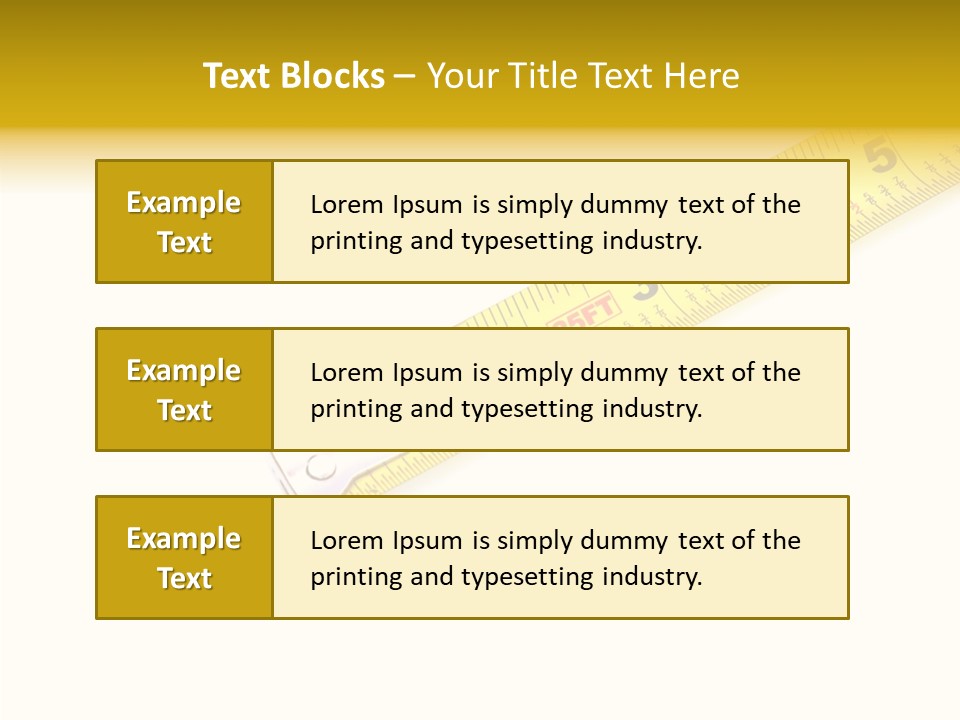 Isolated Tool Measuring PowerPoint Template