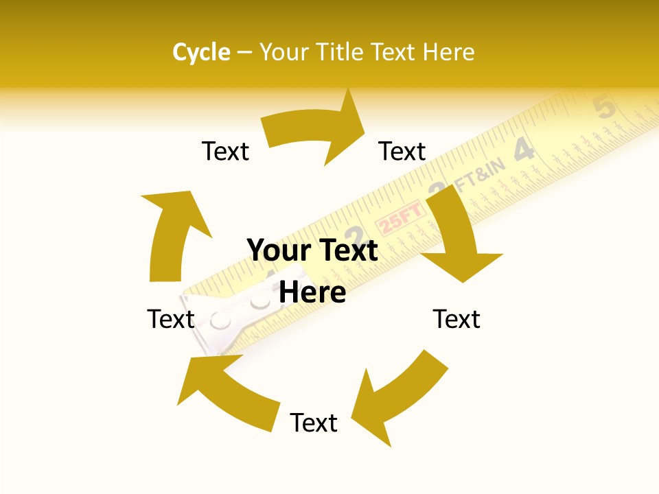 Isolated Tool Measuring PowerPoint Template