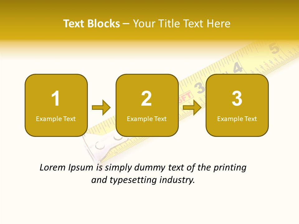 Isolated Tool Measuring PowerPoint Template