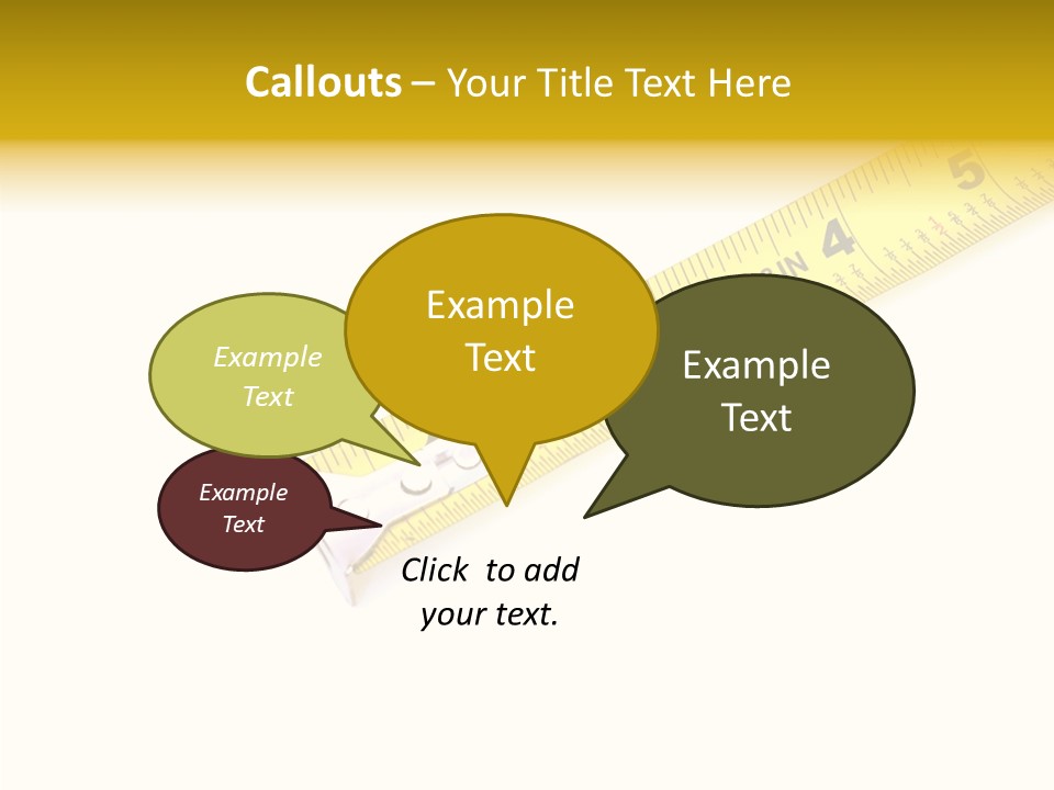 Isolated Tool Measuring PowerPoint Template
