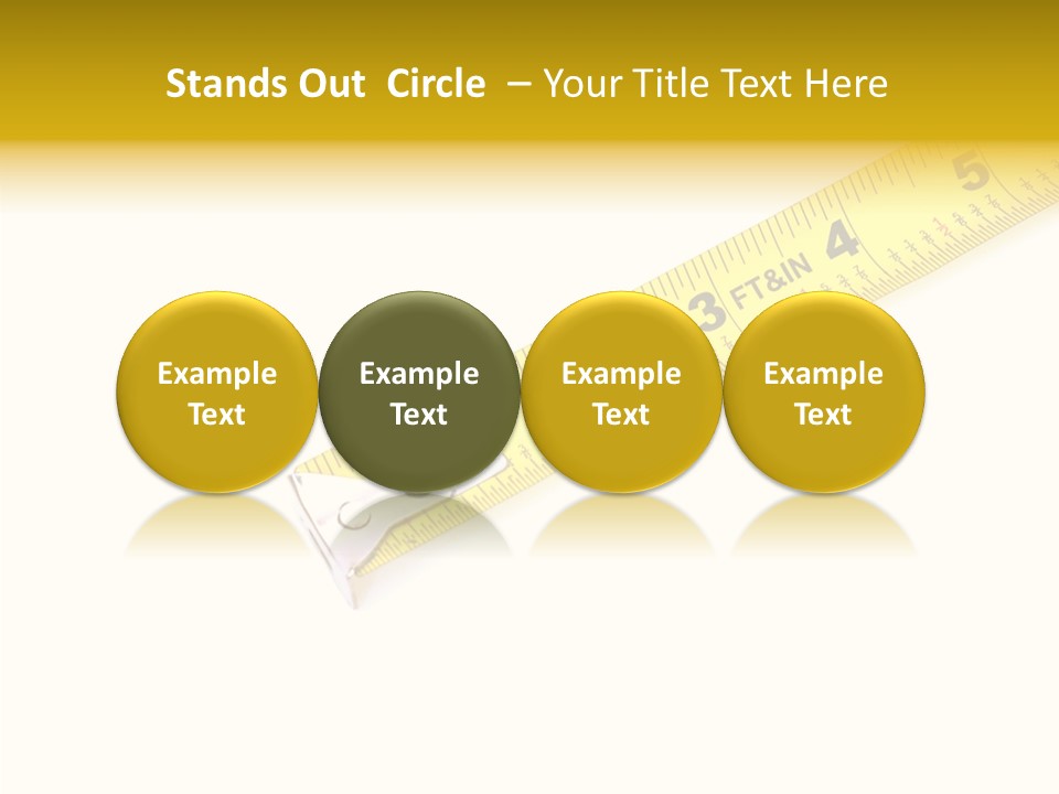 Isolated Tool Measuring PowerPoint Template