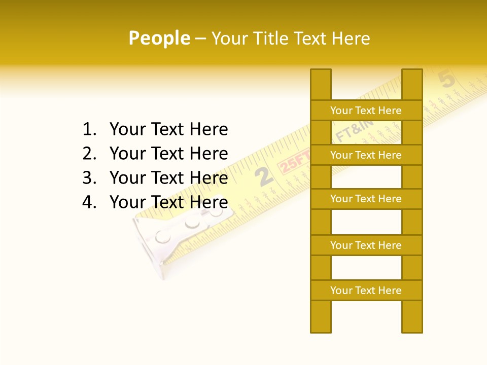 Isolated Tool Measuring PowerPoint Template