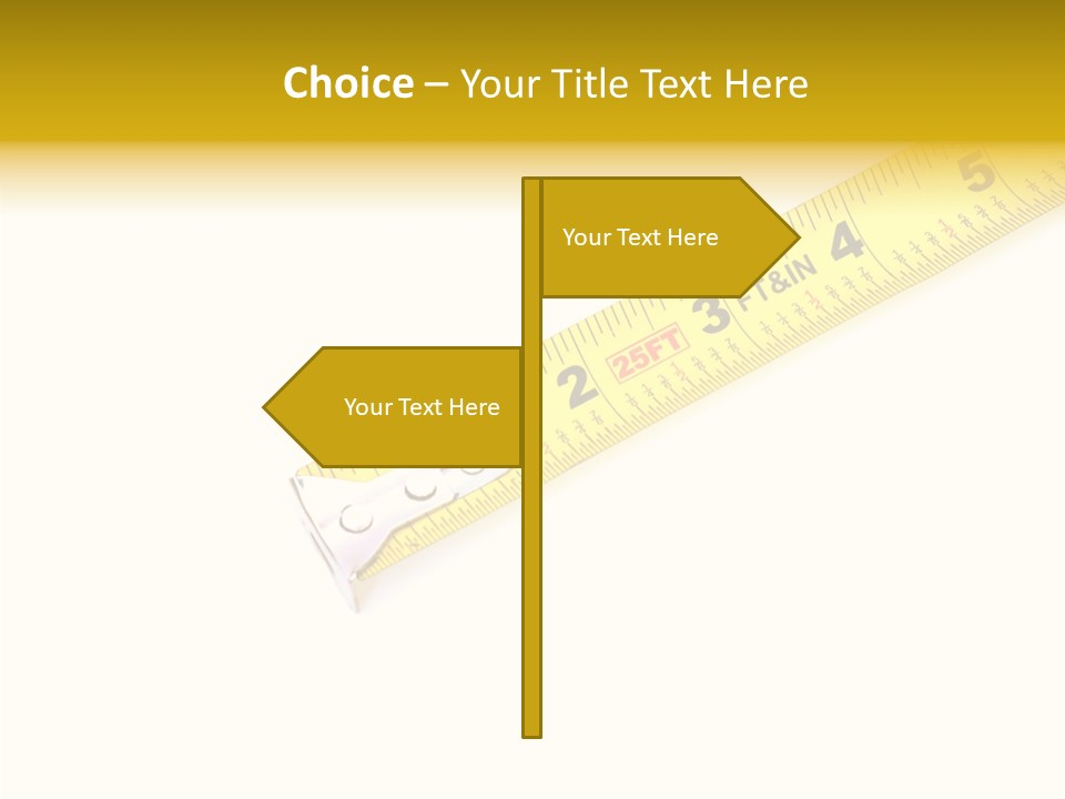 Isolated Tool Measuring PowerPoint Template