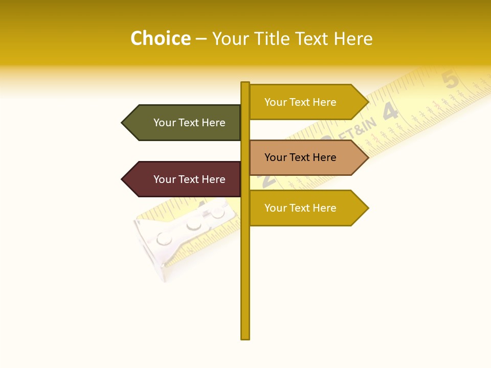 Isolated Tool Measuring PowerPoint Template