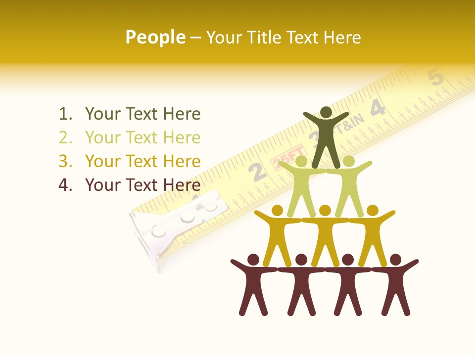 Isolated Tool Measuring PowerPoint Template