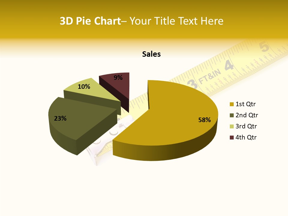 Isolated Tool Measuring PowerPoint Template