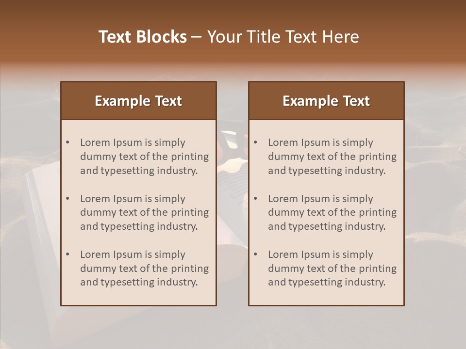 Sand Nature Recover PowerPoint Template