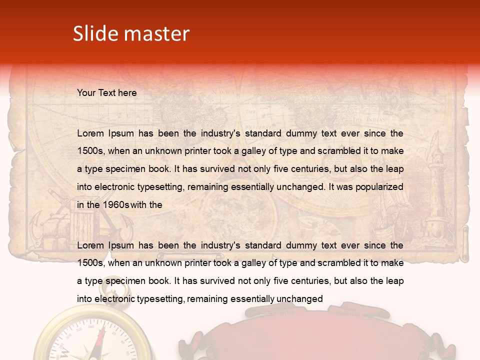 Retro Edge Letter PowerPoint Template