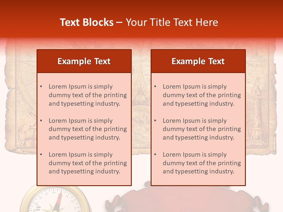 Retro Edge Letter PowerPoint Template