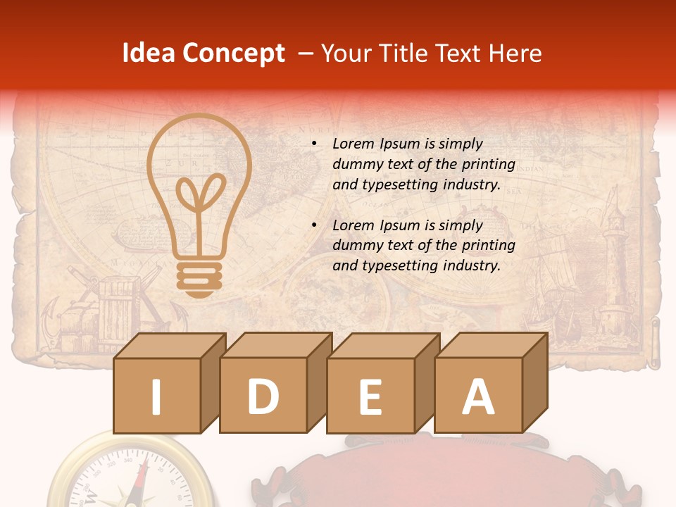 Retro Edge Letter PowerPoint Template