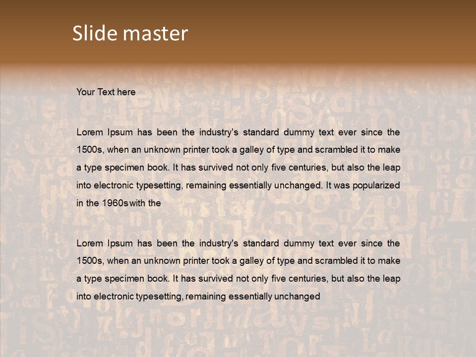 Rough Texture Background PowerPoint Template