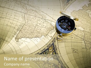 Navigation Plan Worldwide PowerPoint Template