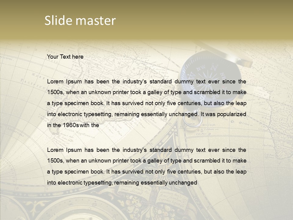 Navigation Plan Worldwide PowerPoint Template