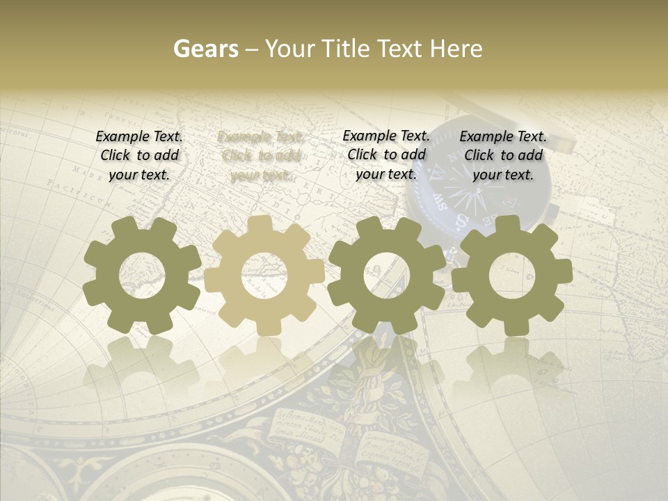 Navigation Plan Worldwide PowerPoint Template