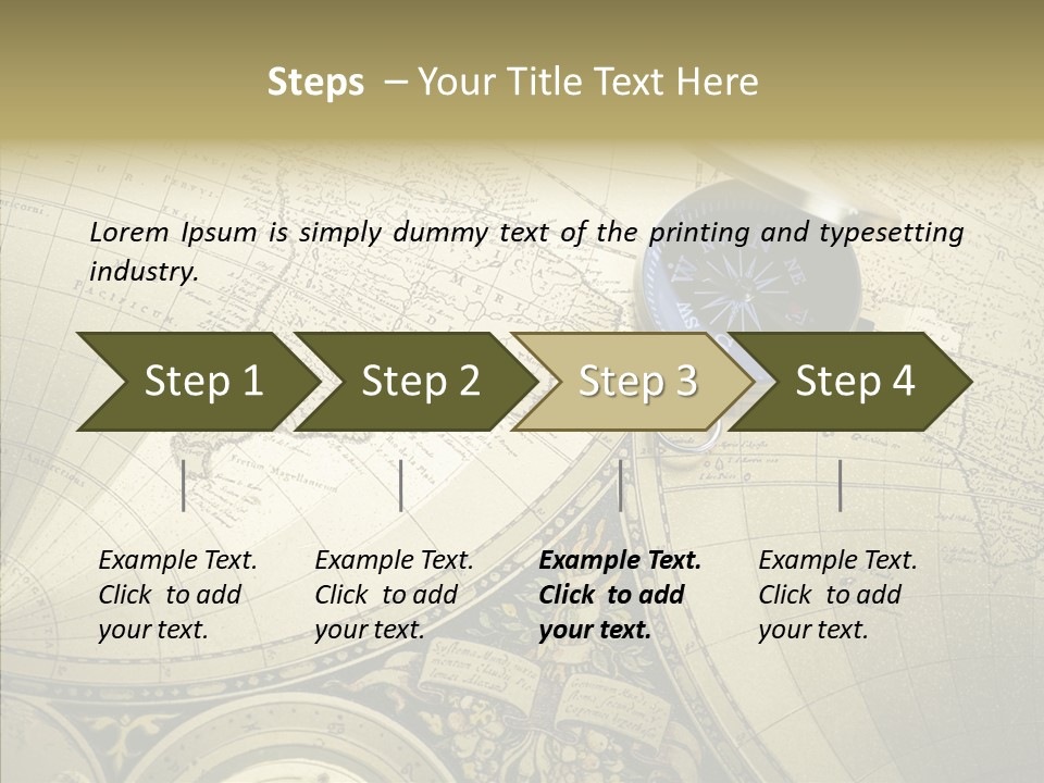 Navigation Plan Worldwide PowerPoint Template