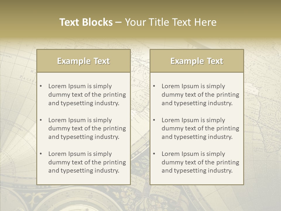 Navigation Plan Worldwide PowerPoint Template